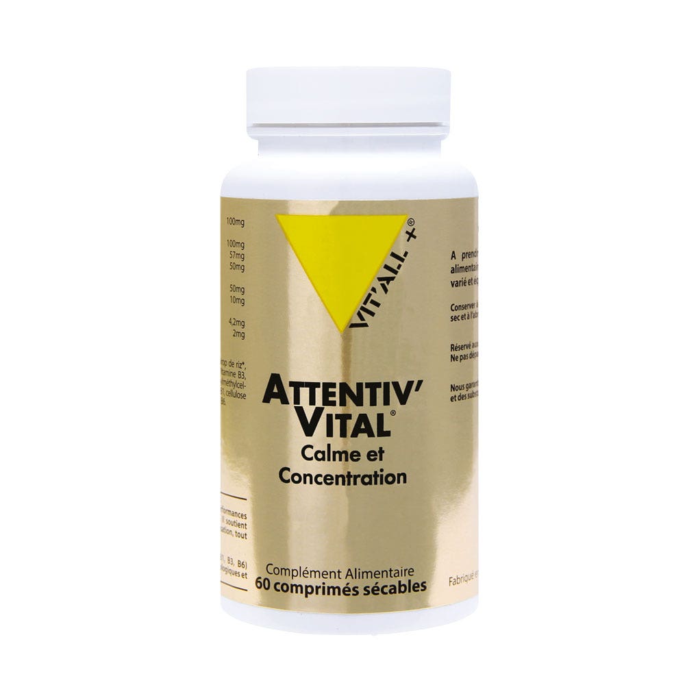 Vit'All+ Atentiv'Vital calma y concentración x 60 Comprimidos
