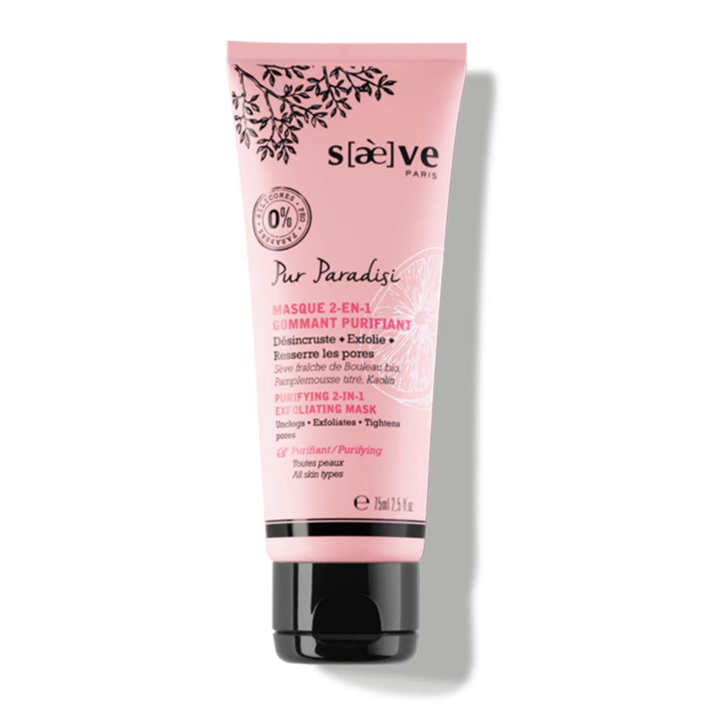 Saeve [Pur Paradisi] Mascarilla 2 En 1 Exfoliante Purificante Todo Tipo De Pieles 75ml