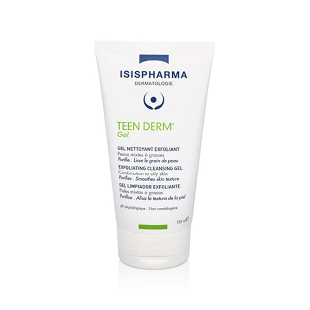 Isispharma Teen Derm Gel Limpiador Exfoliante para Pieles Mixtas a Grasas 150 ml