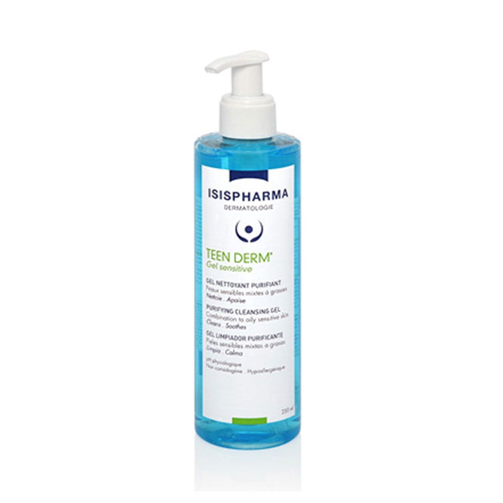 Isispharma Teen Derm Gel Limpiador Purificante Piel sensible mixta grasa 250 ml