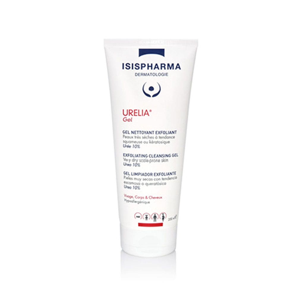 Isispharma Urelia Gel Nettoyant Exfoliant Tres Seches A Tendance Atopique 200 ml