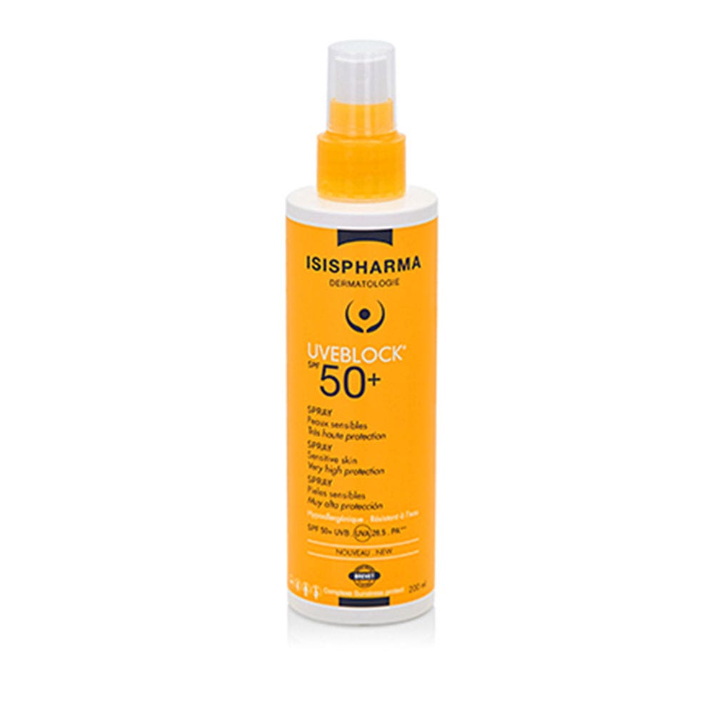 Isispharma Uveblock Spray Solar Protección Muy Alta SPF50+ 200ml