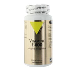 Vit'All+ Vitamina E 400 D-alfa tocoferol 100 cápsulas 100 cápsulas