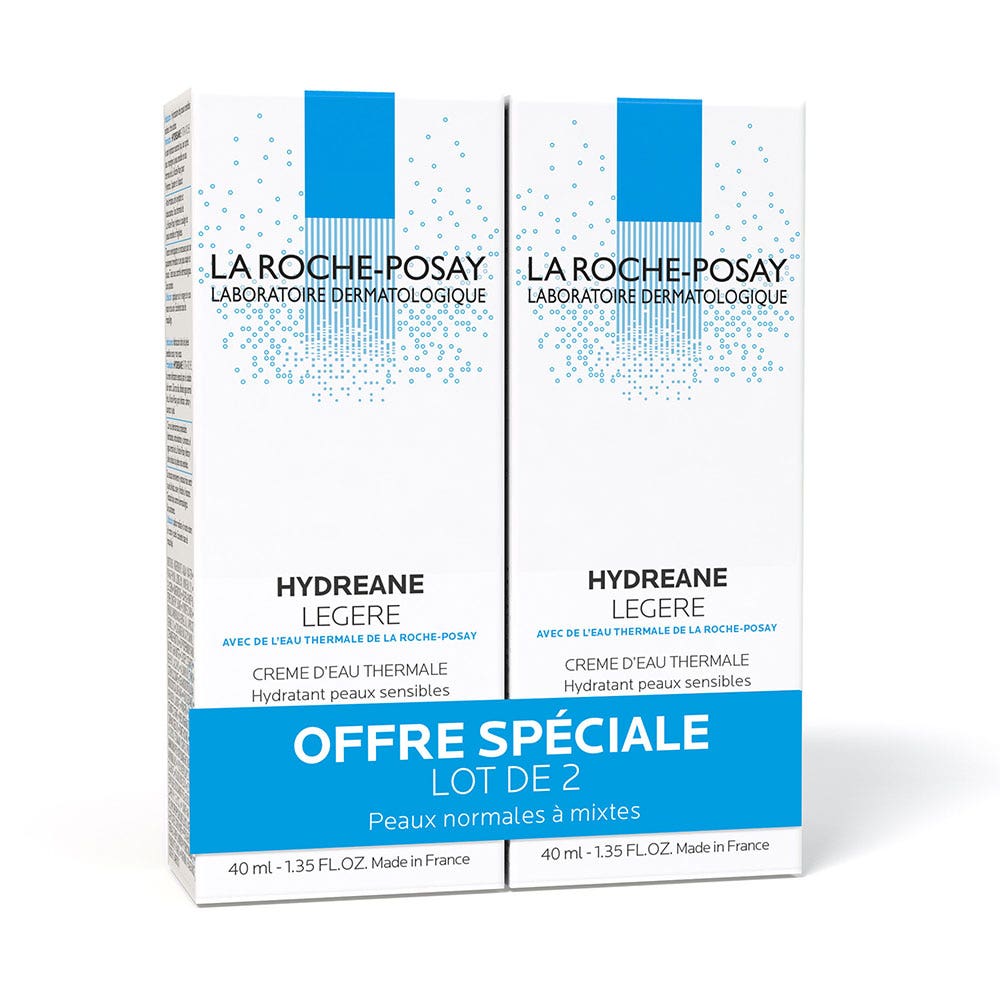 La Roche-Posay Hydreane Crema De Agua Termal Ligera Hydreane 2x40ml