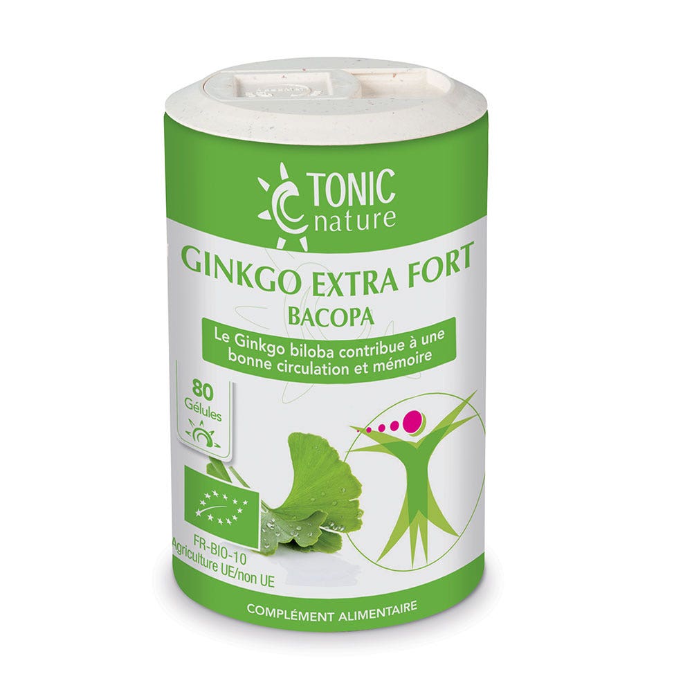 Tonic Nature Ginkgo Extra Strength Bacopa 80 Cápsulas