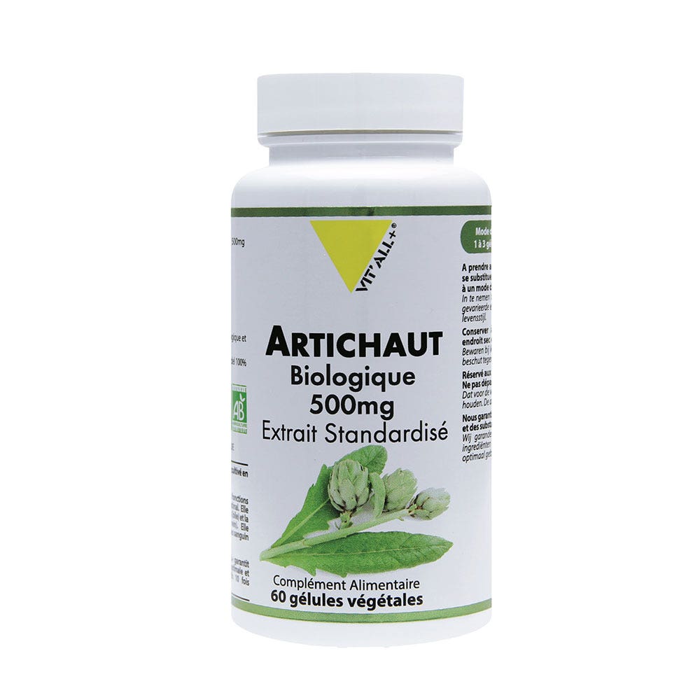 Vit'All+ Alcachofa 500 mg 60 cápsulas