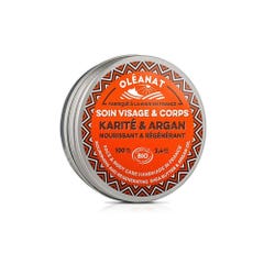 Oleanat Manteca de karité y Aceite de argán ecológicos Les Karites D'afrique 100 ml