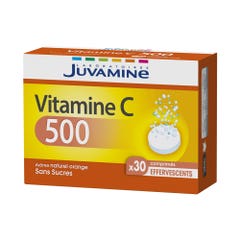 Juvamine Vitamina C 500 30 comprimidos efervescentes