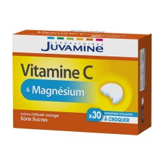 Juvamine Vitamina C + Magnesio 30 comprimidos masticables