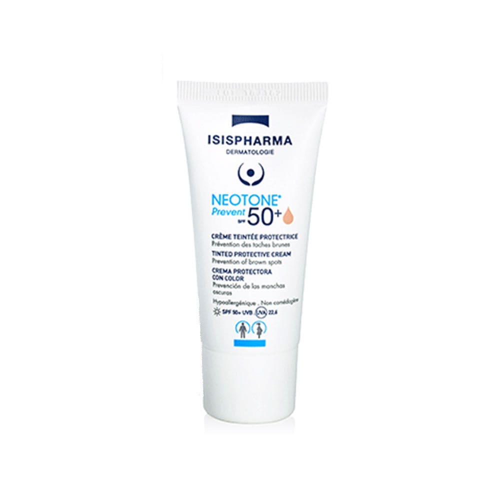 Isispharma Neotone Crema Protectora con Color Spf50+ Prevent Teinte Médium 30ml