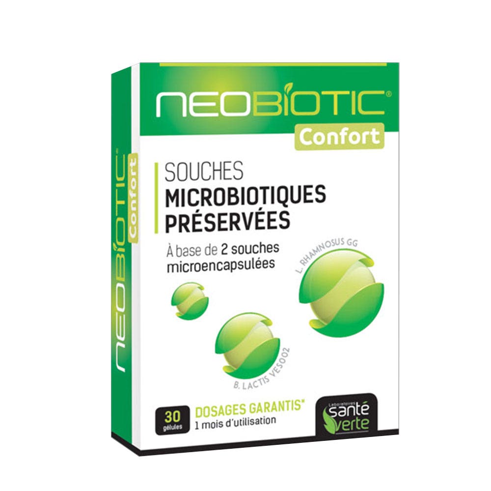Sante Verte Cepas Microbioticas Preservadas Confort Neobiotic 30 Cápsulas