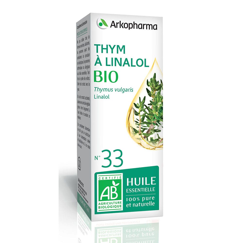 Arkopharma Arkoesencial Aceite esencial n°33 tomillo a linalol bio (thymus Vulgaris) 5 ml