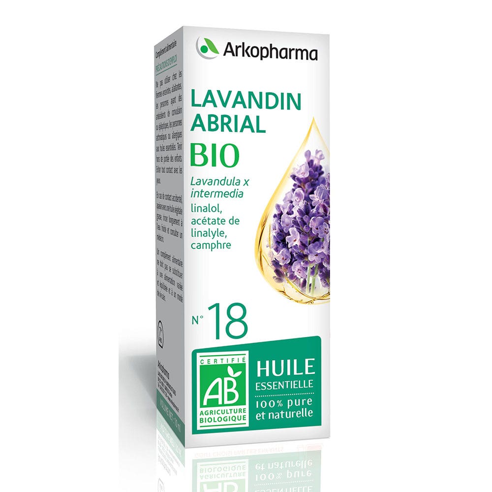 Arkopharma Arkoesencial Aceite esencial N°18 lavandín Abrial (Lavandula x intermedia) 10 ml