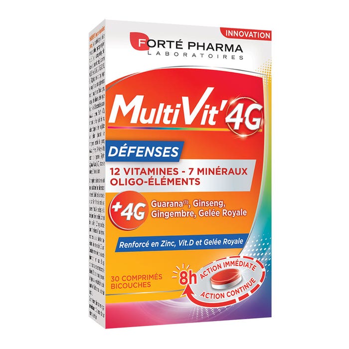 Defensas 30 Comprimidos MultiVit'4G Forté Pharma