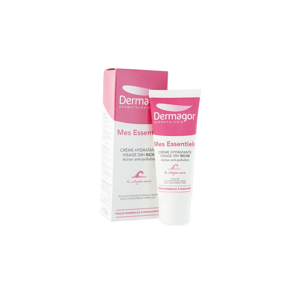 Dermagor Mis Esenciales Hidratación facial enriquecida 24h 40 ml
