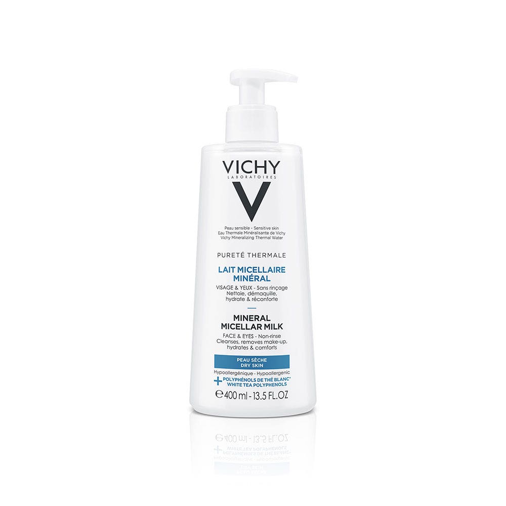 Vichy Purete Thermale Leche limpiadora mineral para pieles secas 400 ml