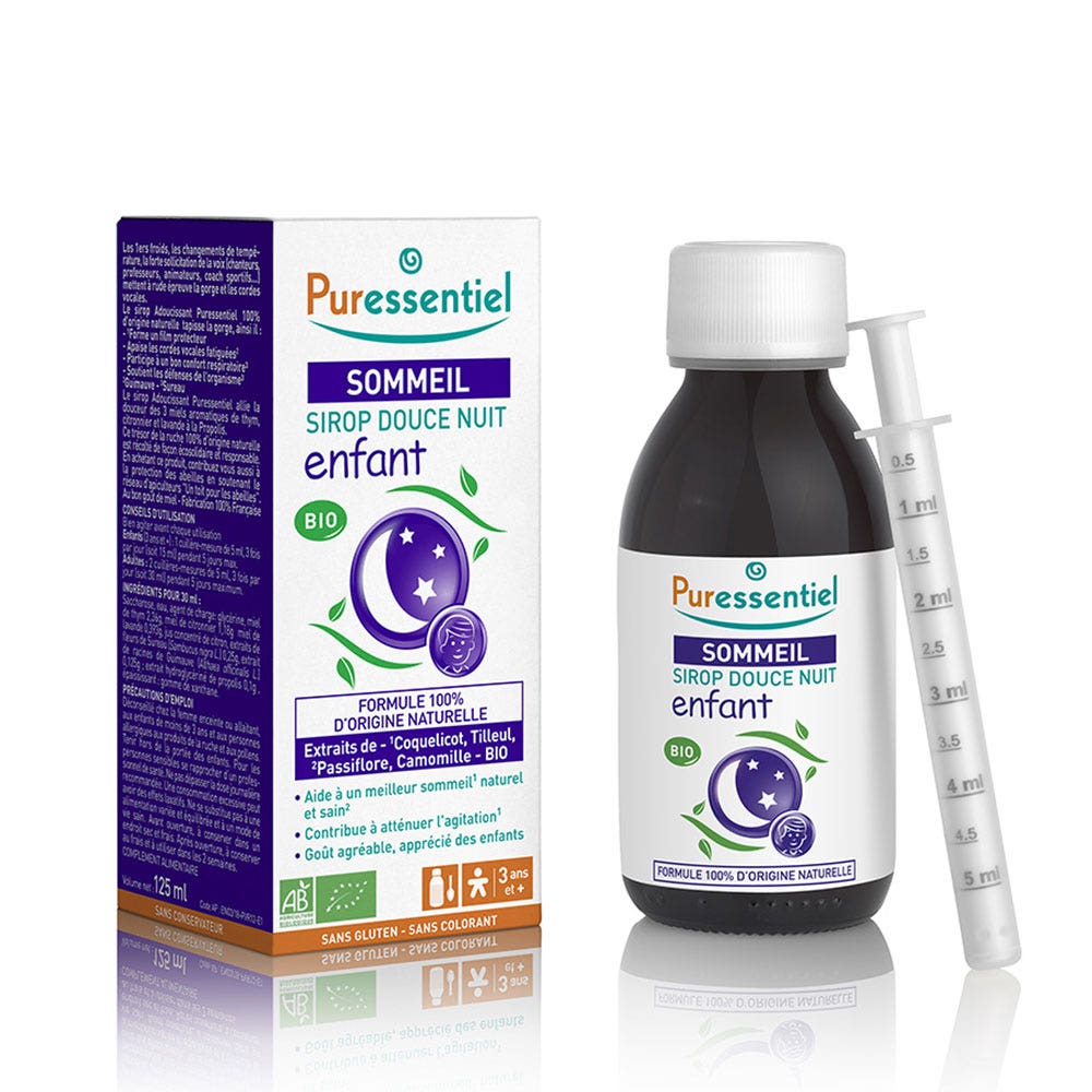 Puressentiel Sueño y Relajación Jarabe Infantil Dulces Noches Bio Sueño Relajación 125ml