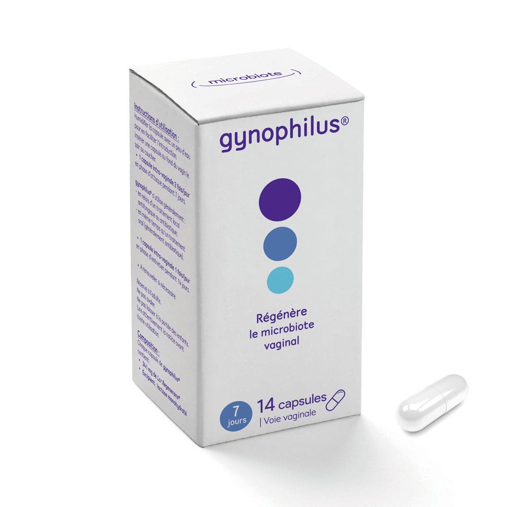 Lyocentre Gynophilus 14 Capsulas Vaginales Flora Vaginal 14 Capsules Vaginales