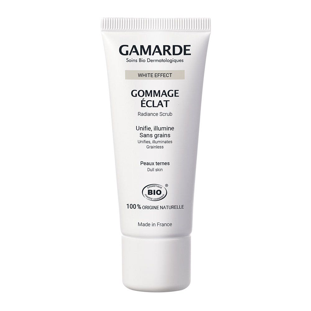 Gamarde Exfoliante orgánico efecto blanco para pieles apagadas 40g