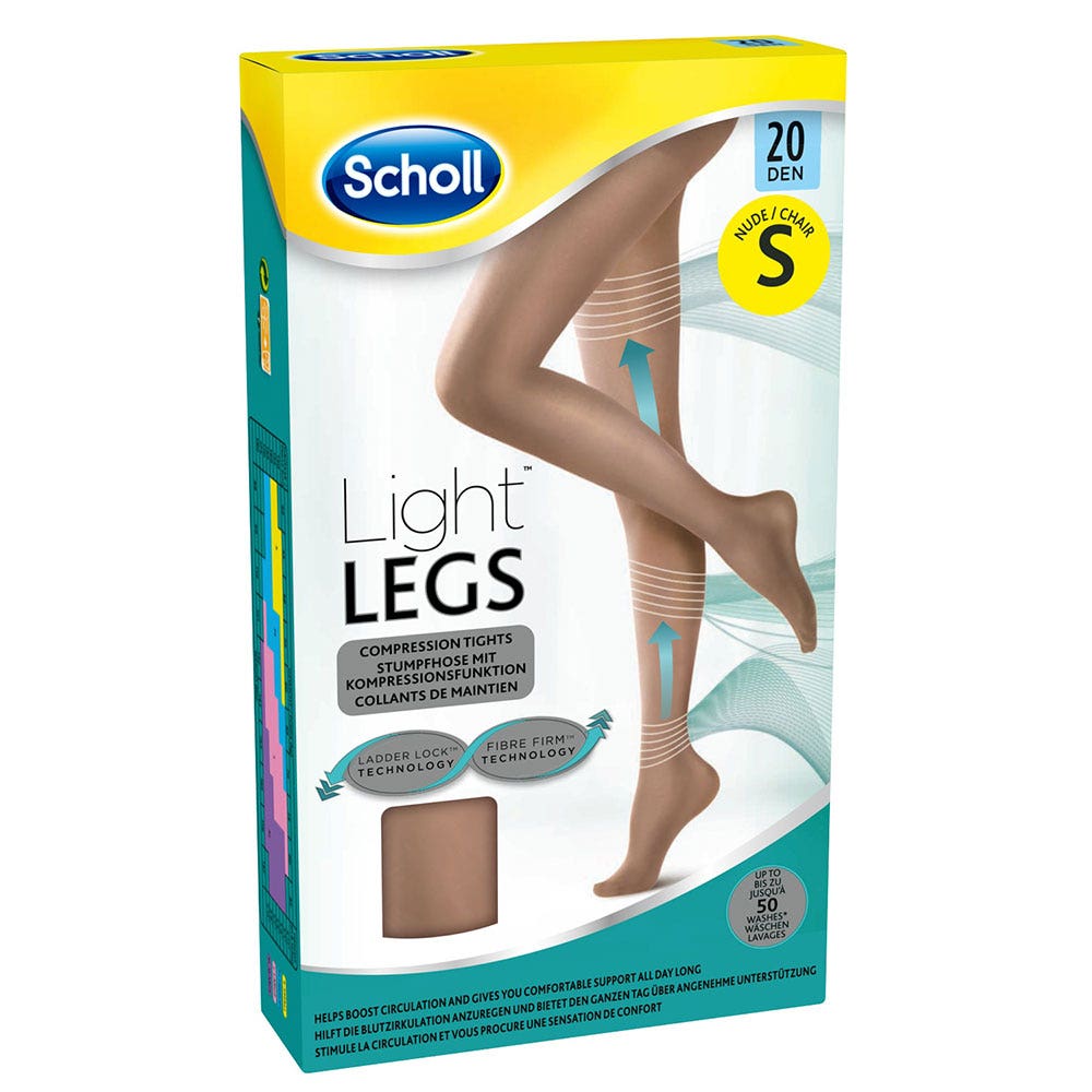 Scholl Medias finas negras 20 deniers Light Legs