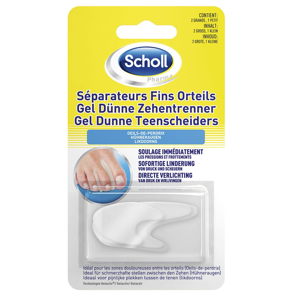 Scholl Separador Fino Ojos De Gallo 3 Unidades Œils-de-Perdrix x3