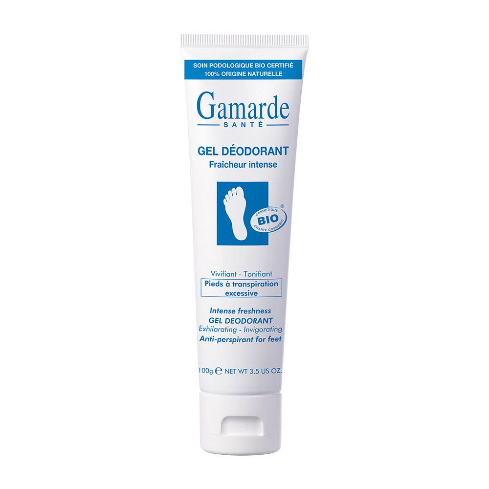 Gamarde Gel Desodorante Frescor Intenso Bio Pies Sudoración Excesiva 100ml