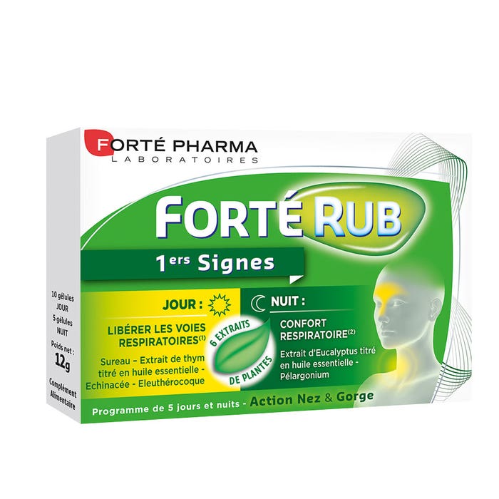Forterub Día&Noche Primeros Signos 15 Cápsulas Forté Pharma