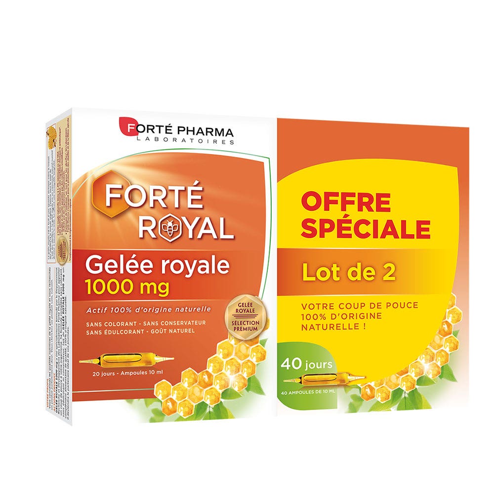 Forté Pharma Forté Real Jalea real 1000 mg 2x20 ampollas