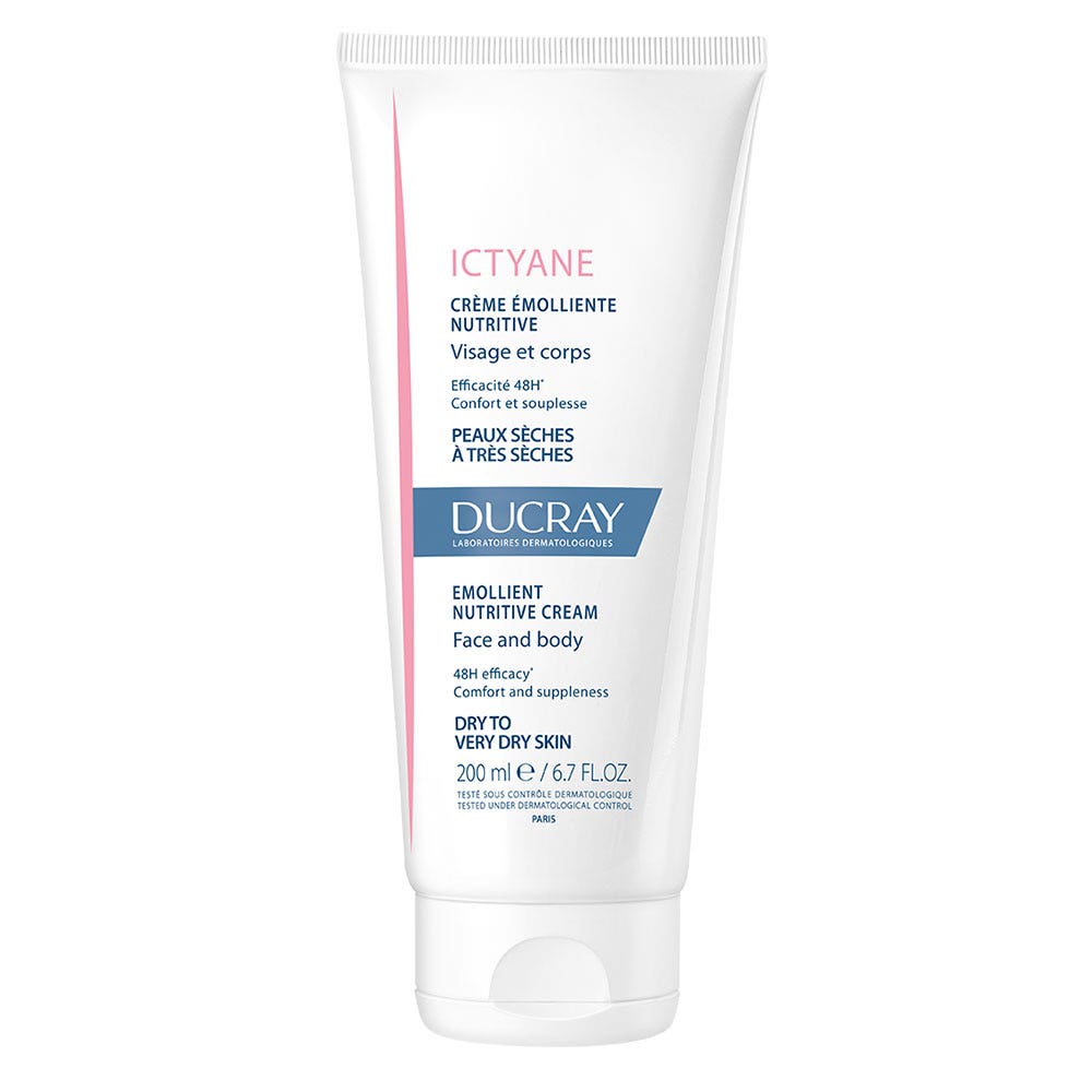 Ducray Ictyane Crema emoliente nutritiva para pieles secas a muy secas 200 ml