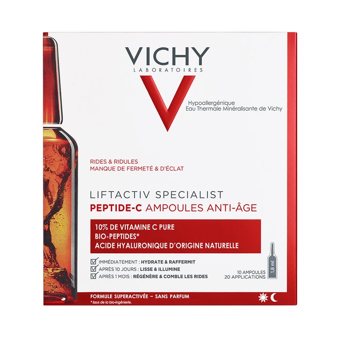 Ampollas Antiedad x10 Innovación Cura Antiarrugas 10% Vitamina C 8ml Liftactiv Specialist Vichy