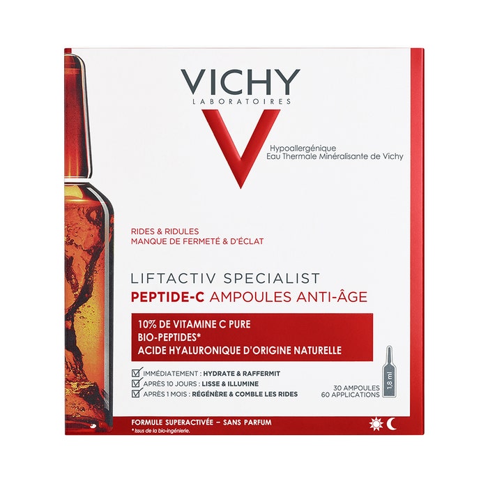 Ampollas Antiedad x30 Innovación Cura Antiarrugas 10% Vitamina C 8ml Liftactiv Specialist Vichy