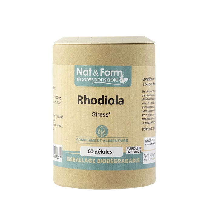 Nat&Form Rhodiola Stress 60 Cápsulas Nat&Form