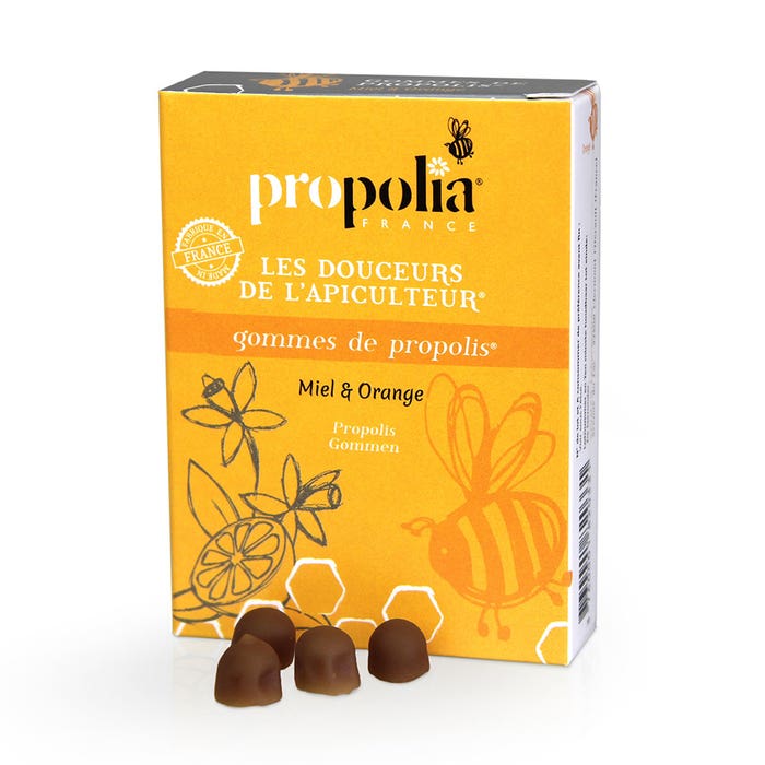 Gomas de miel y Propolis de naranjo 45g Propolia