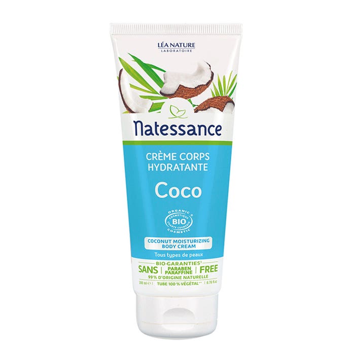 Crema corporal hidratante 200 ml Coco Natessance