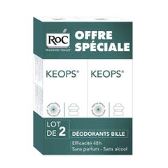 Roc Desodorante Roll-on Pieles Normales Keops 2x30ml