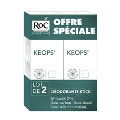 Roc Keops Desodorante Sudoración Moderada Keops Transpiration Modérée 2x40ml