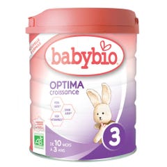 Babybio Optima 3 Crecimiento Leche en Polvo 10 Meses a 3 Años 800g