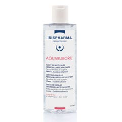 Isispharma Aquaruboril Solución Micelar Limpiadora para Piel sensible con Rojeces 400 ml