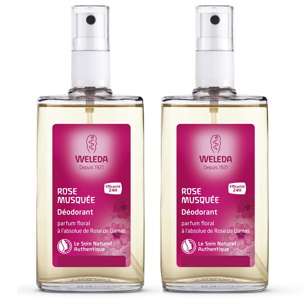 Weleda Rosa mosqueta y Té blanco Desodorante eficacia 24h 2x100ml