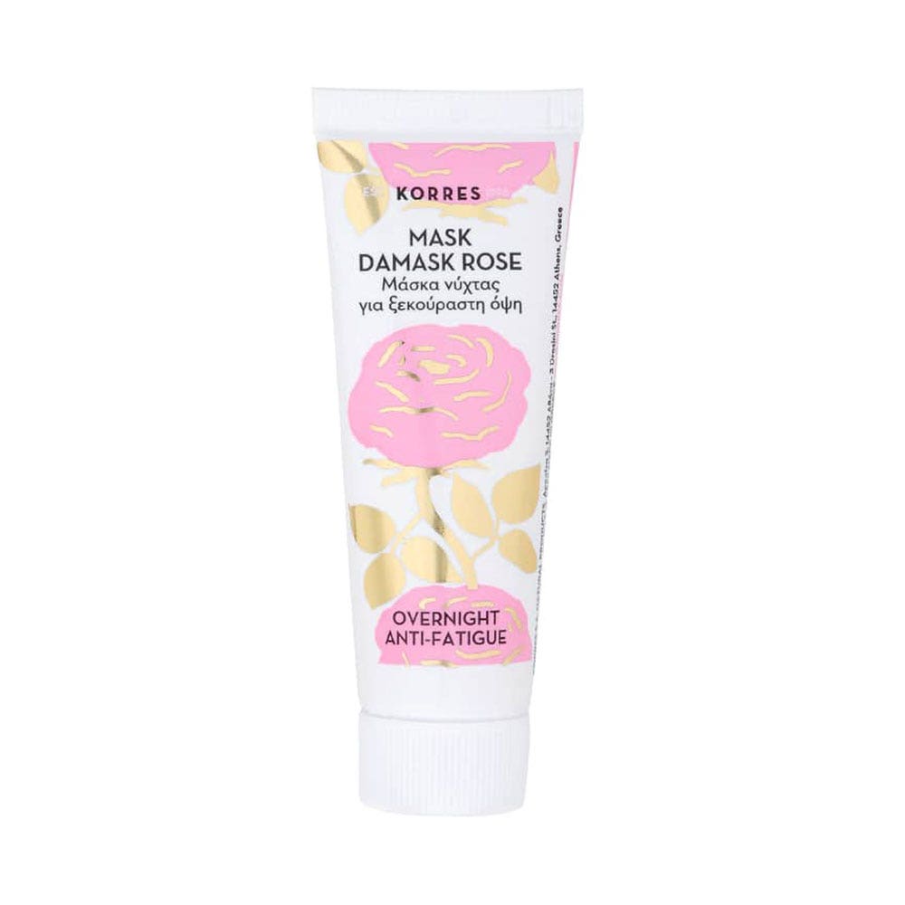 Korres Beauty Shots Rose de Damasco mascarilla de noche reparadora y antifatiga rosa de damasco 18 ml