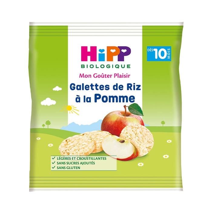 Galettes De Riz A La Pomme Bio Mon Gouter Plaisir Des 10 Mois Biologique 30g Hipp