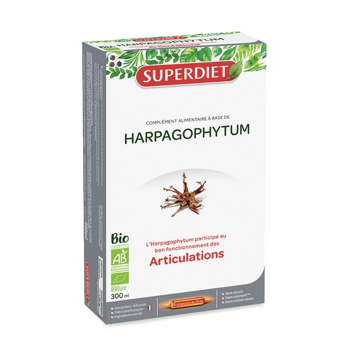 Harpagophytum Articulations Organic 20 ampollas Superdiet