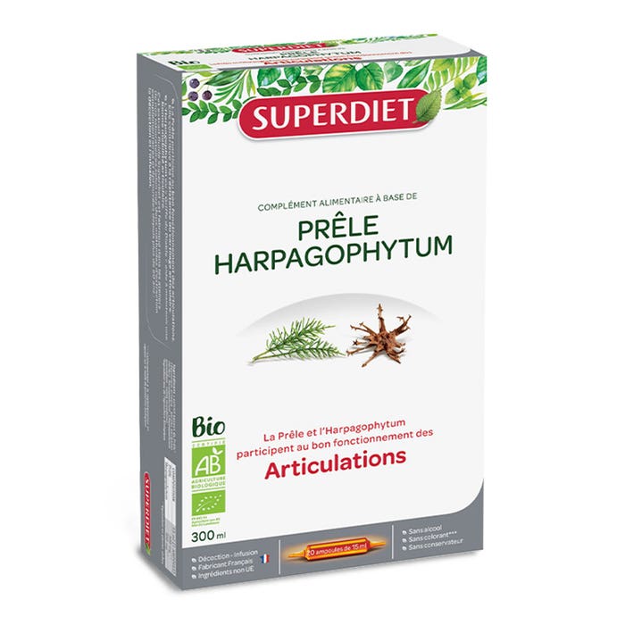 Prele Harpagophytum Organic Juntas 20 Ampollas Superdiet