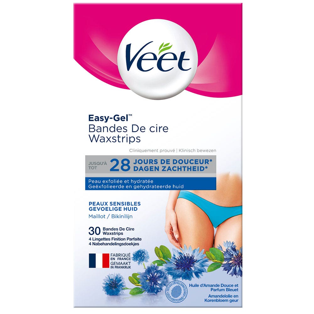 Veet Zona Bikini Veet Bandas Depilatorias Bikini Y Axilas X30 Piel
