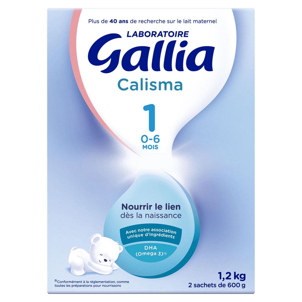 Gallia Calisma Leche en polvo 1 de 0 a 6 meses 2 x 600 g