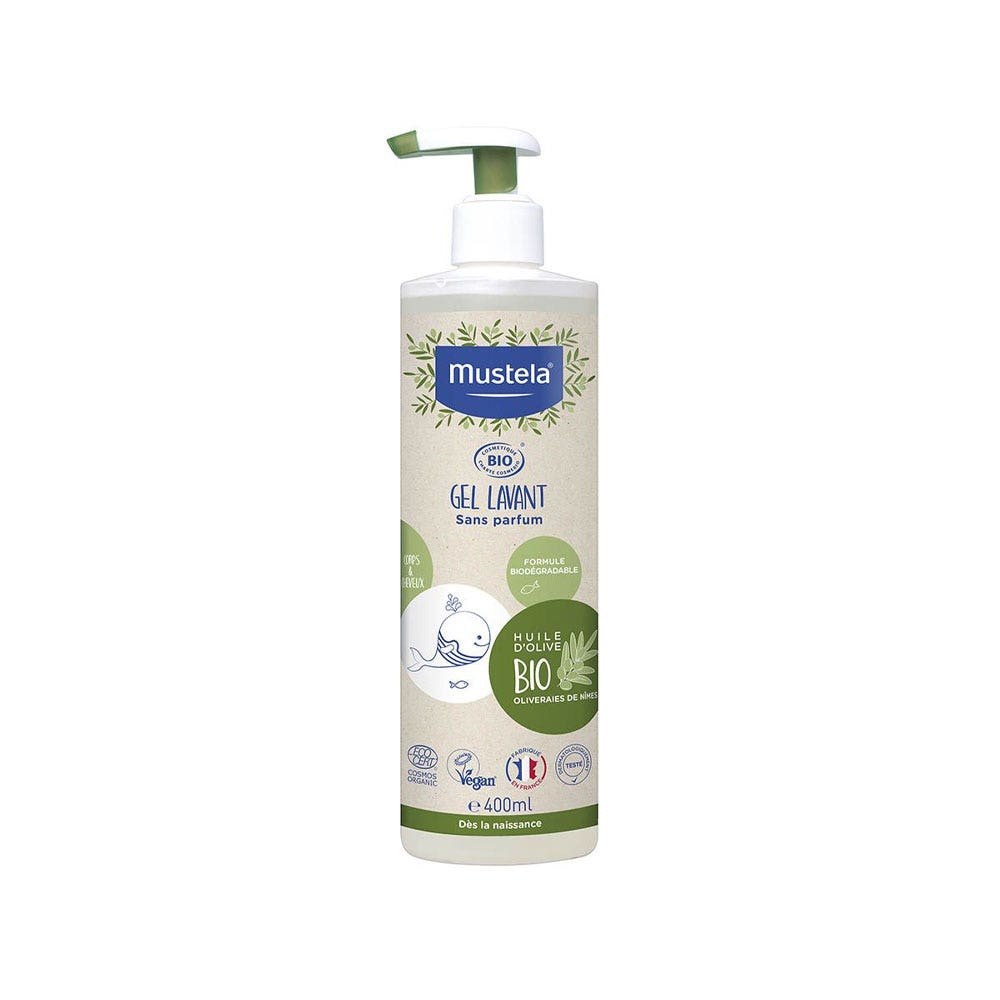 Mustela Gel Limpiador Con Aceite De Oliva Bio Para Toda La Familia 400ml