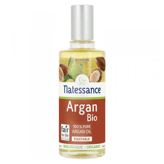 Aceite puro ecológico de comercio justo 50 ml Argan Natessance