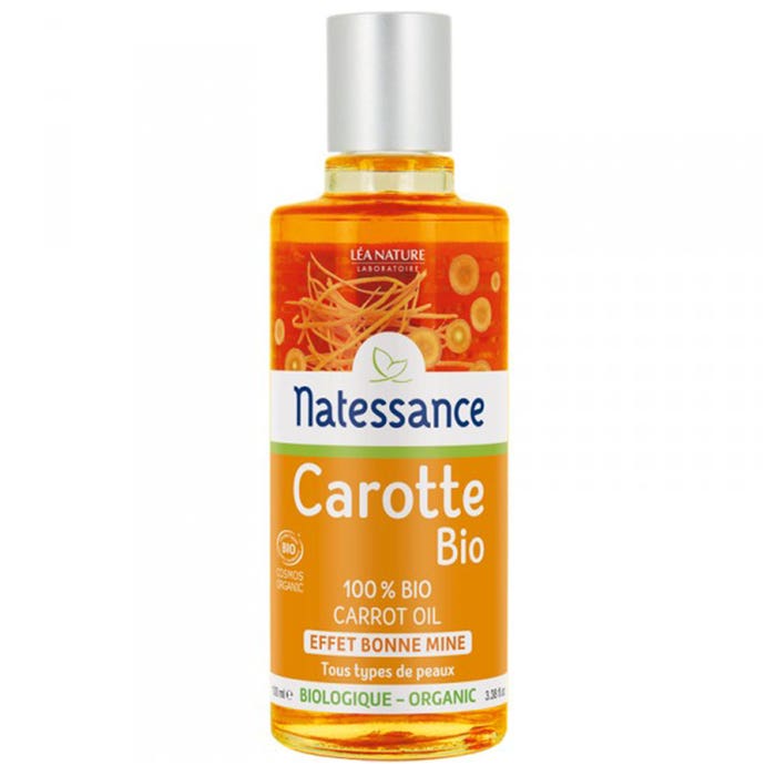 Aceite de Zanahoria Bio Aceite Puro Resplandor Saludable 100 ml Natessance