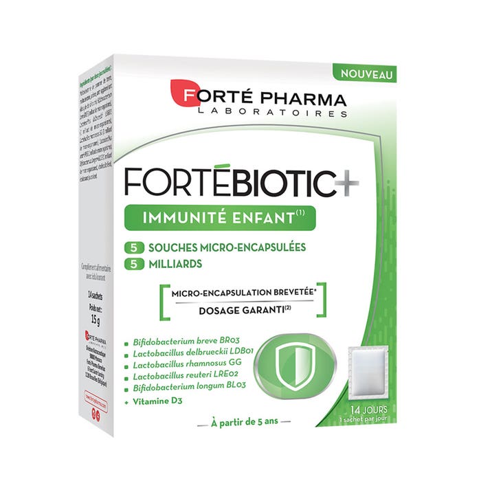 Fortebiotic+ 14 Sobres Defensas Infantiles Forté Pharma