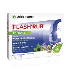 Arkopharma Flash'Rub Flash'rub Nariz Congestionada Y Garganta Irritada 15 Comprimidos 15 comprimés
